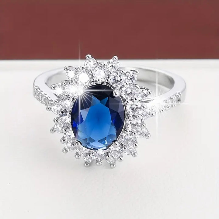 Elegante gouden ring met zirkonia
