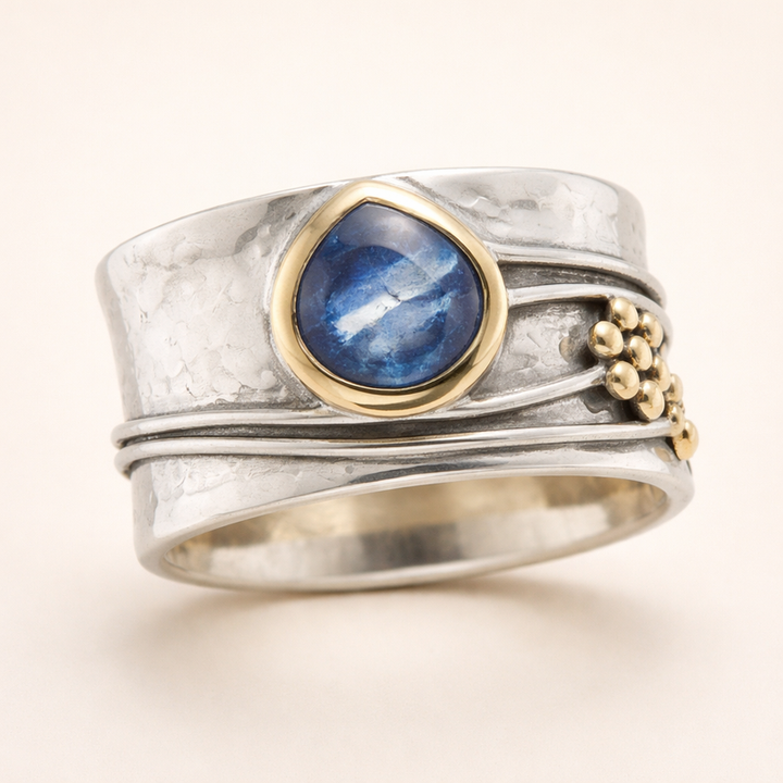 Zilveren Meditatie Ring met Edelsteen