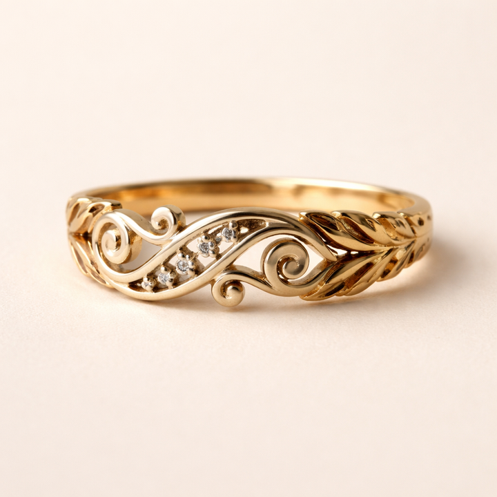 Ivy gebruik zirkonia ring