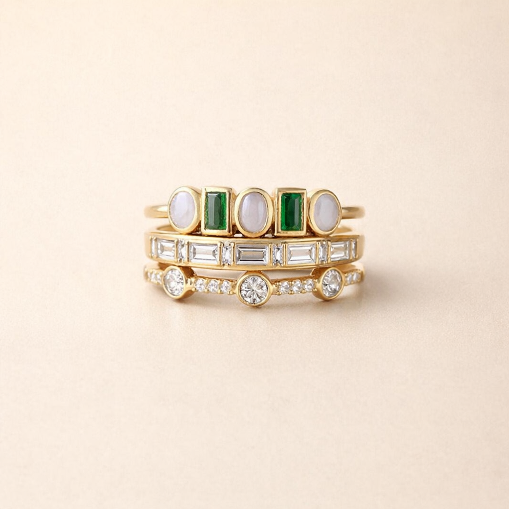 Exclusieve vintage ring met opaal