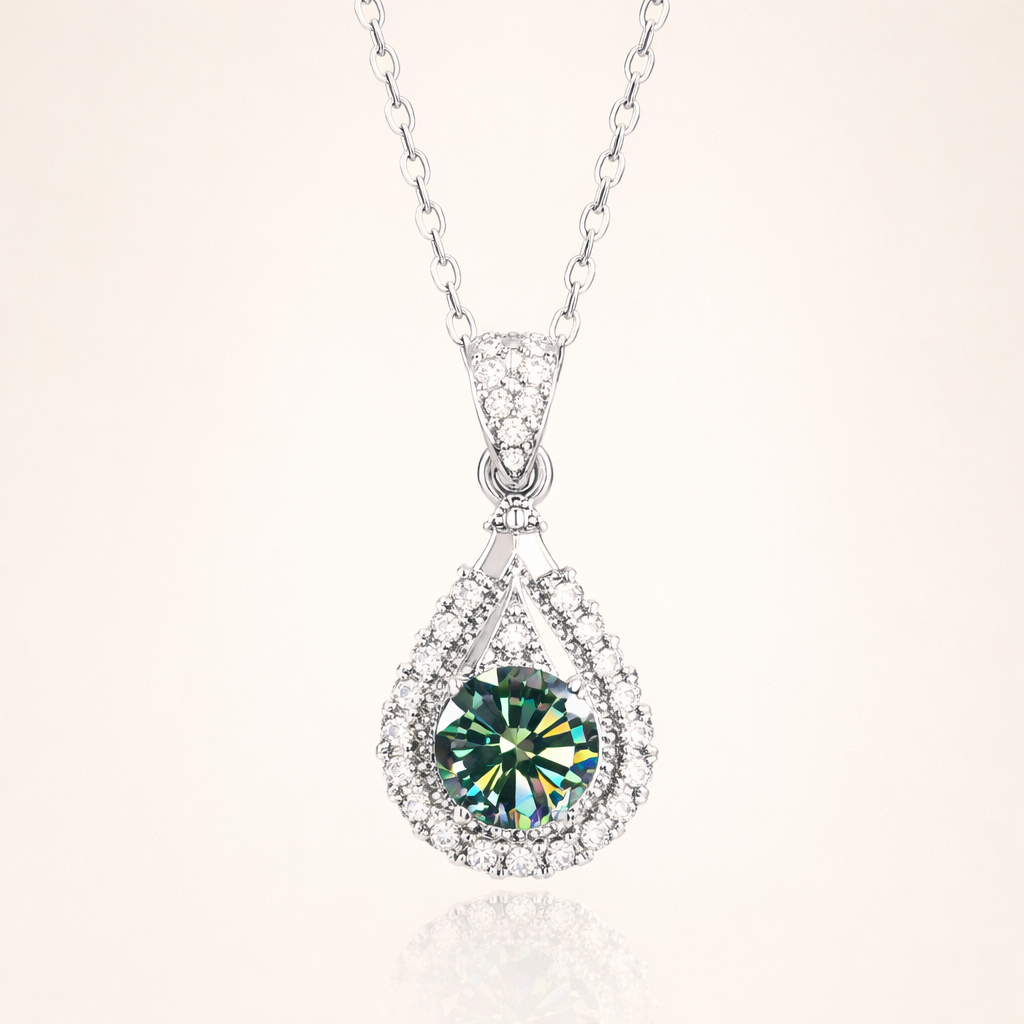 Elegante witte goud ketting met verfijnde hangende schakel