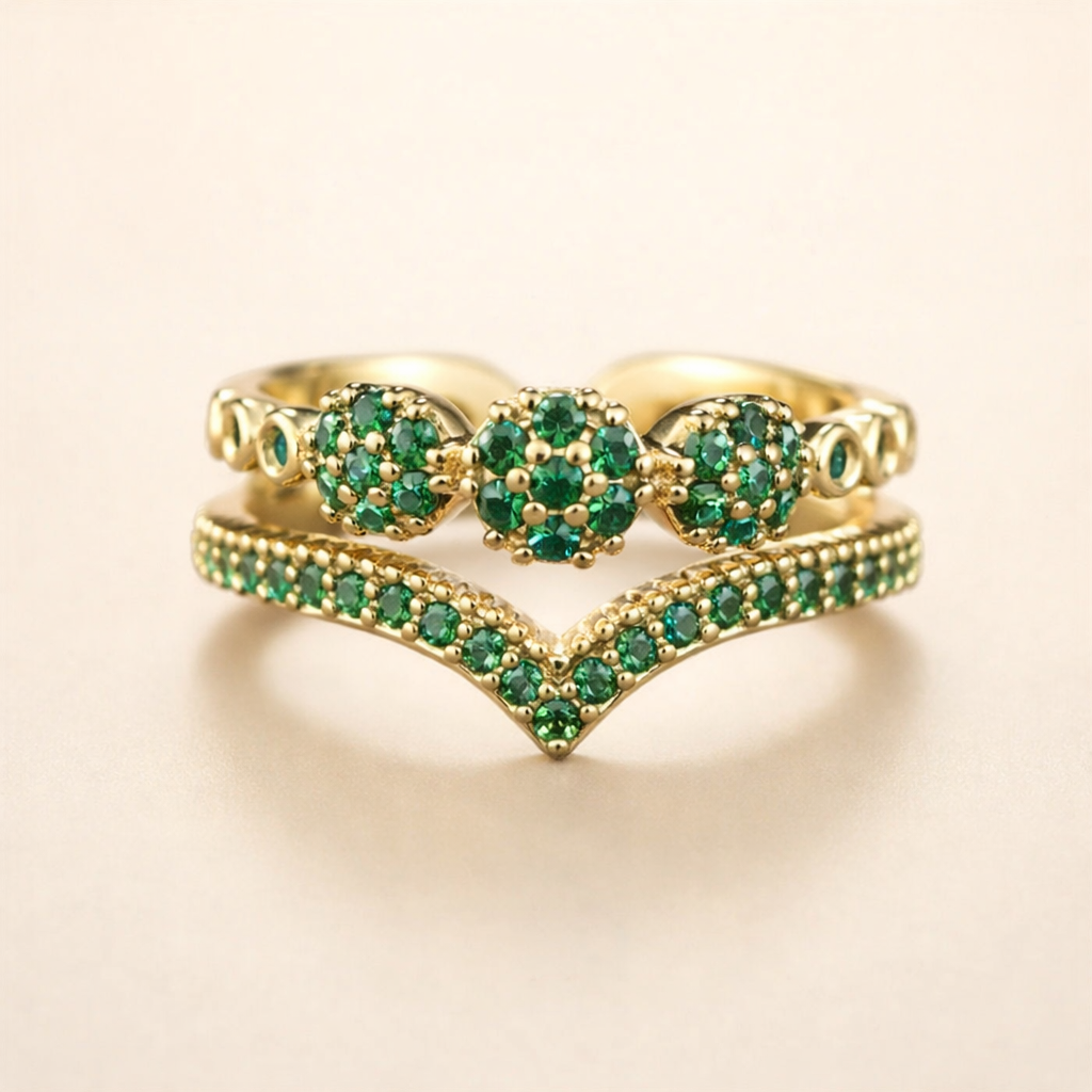 Elegante gouden ring met verfijnd ontwerp