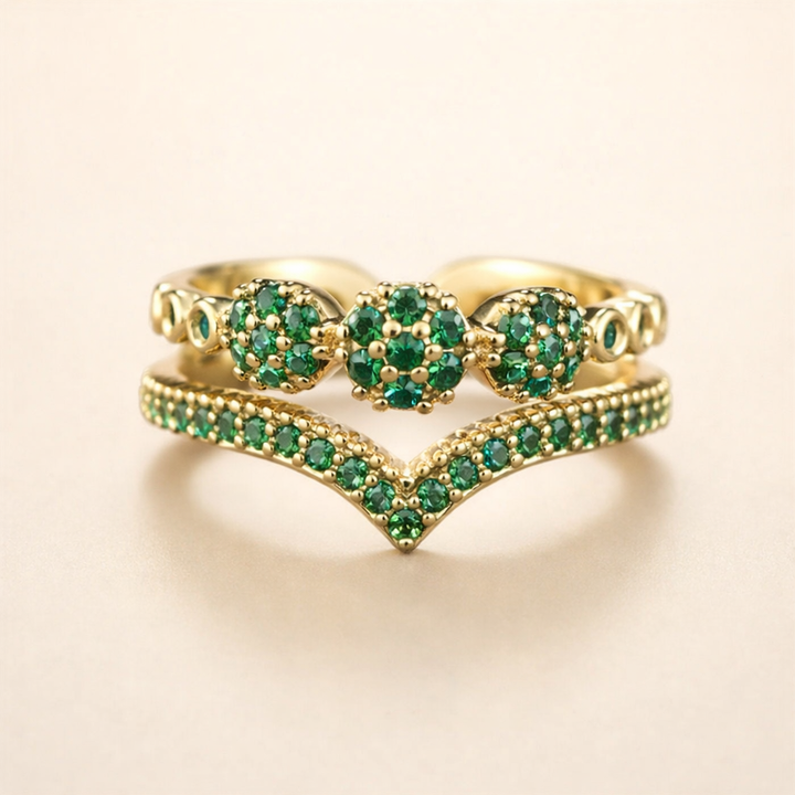 Elegante gouden ring met verfijnd ontwerp