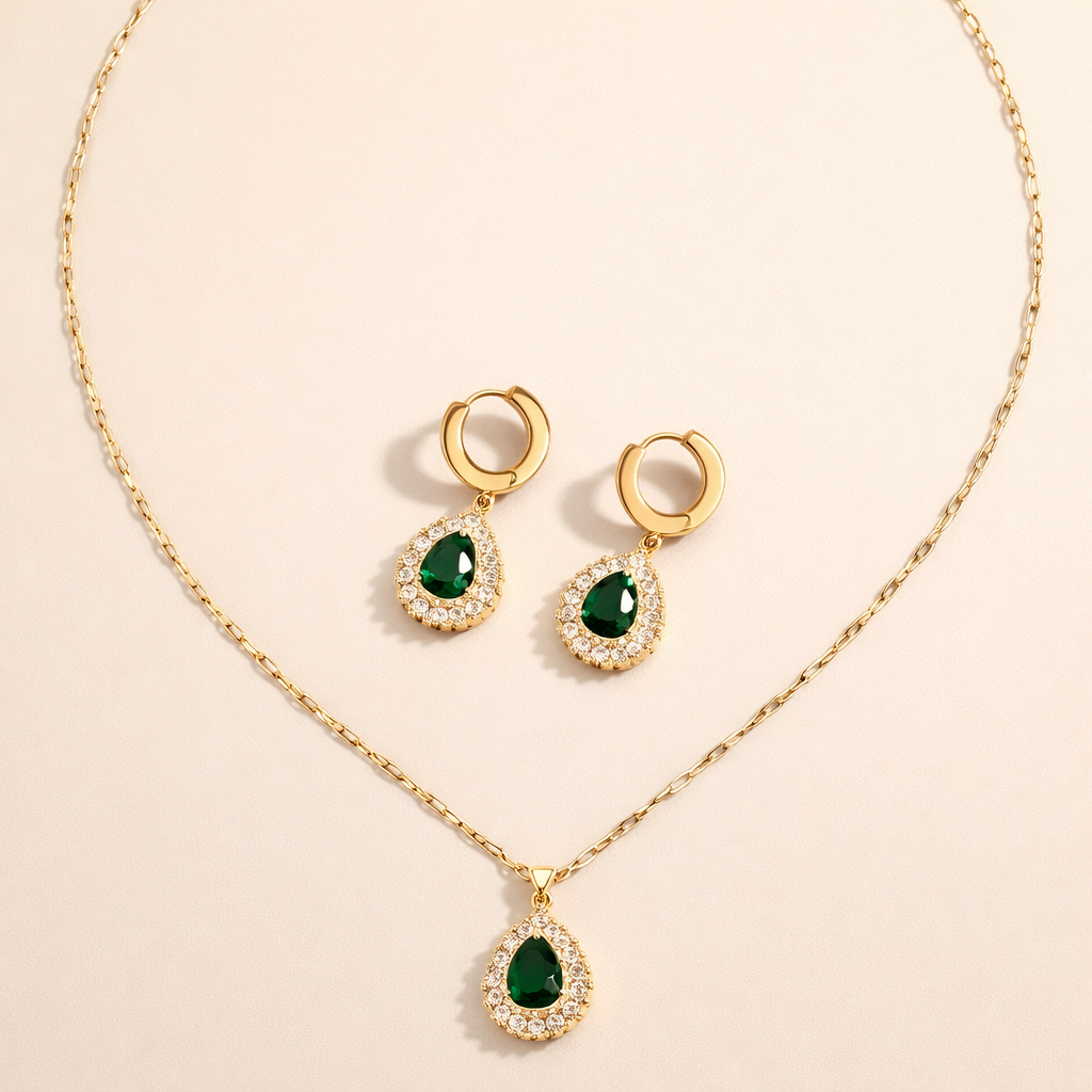 Elegante gouden ketting met subtiele hangers