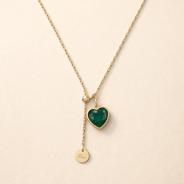 Elegante gouden ketting met subtiele hangende schijf