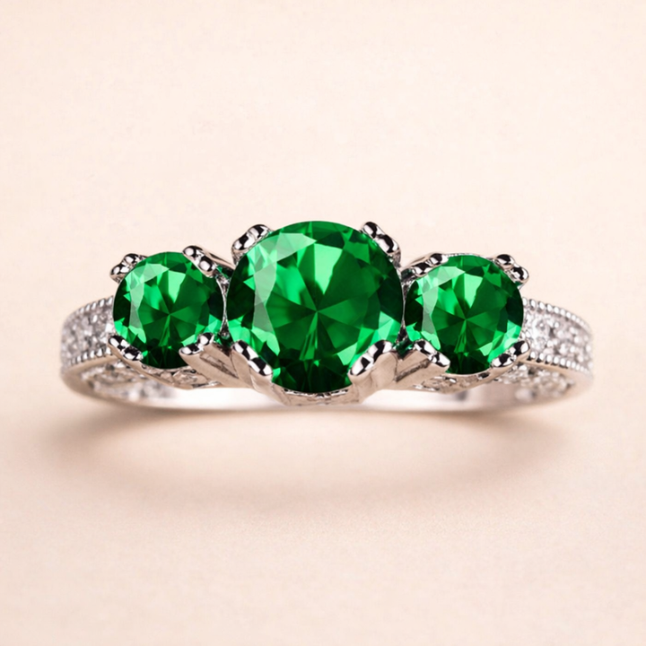 Elegante ring van wit goud met verfijnd ontwerp