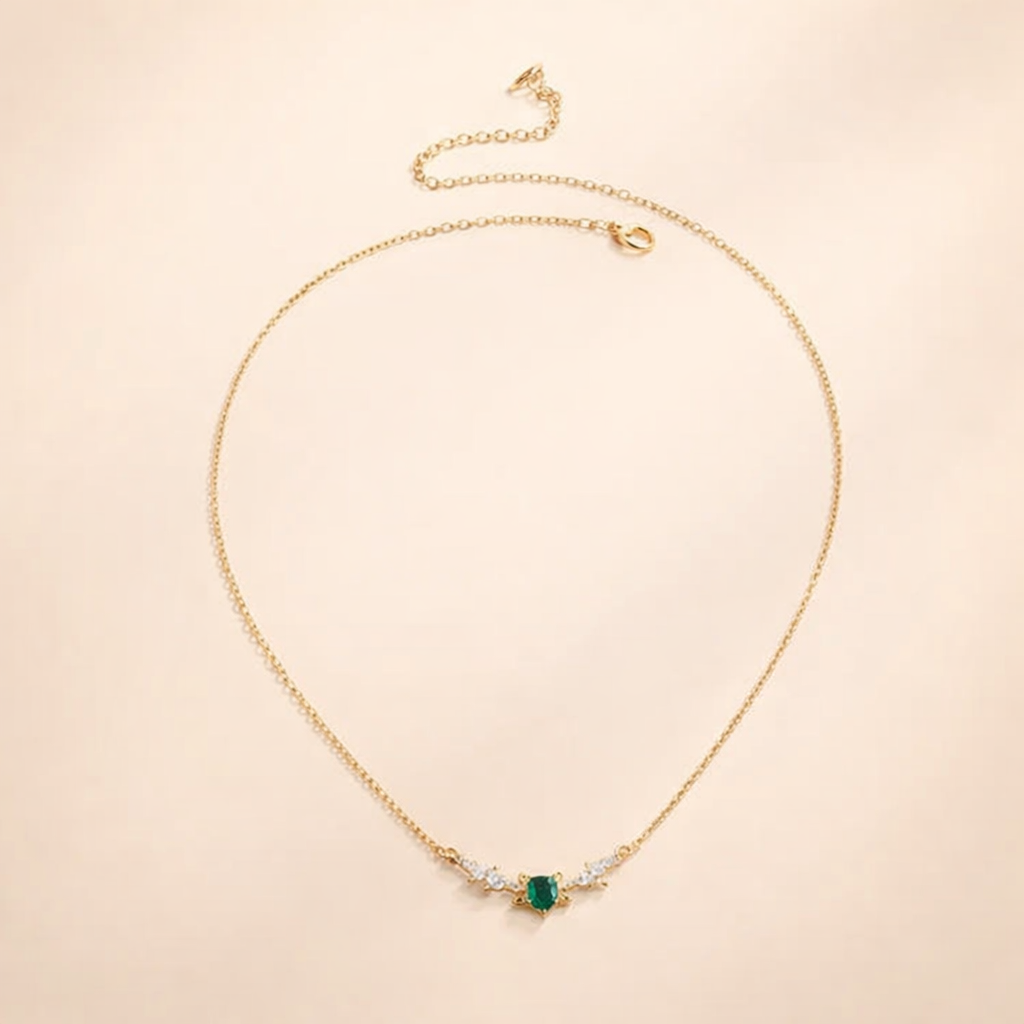 Elegante gouden ketting met een verfijnd hartje