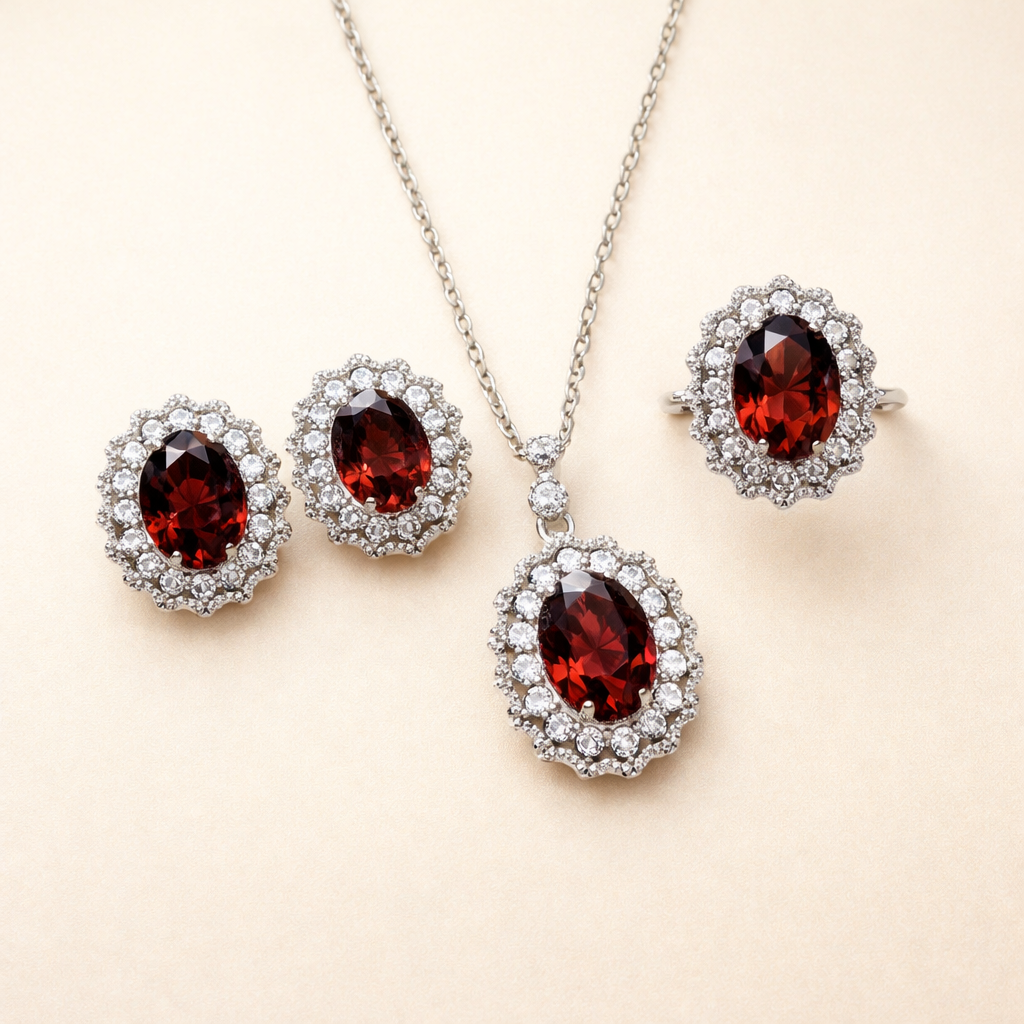 Elegante witgouden ketting met subtiele zirkonia details