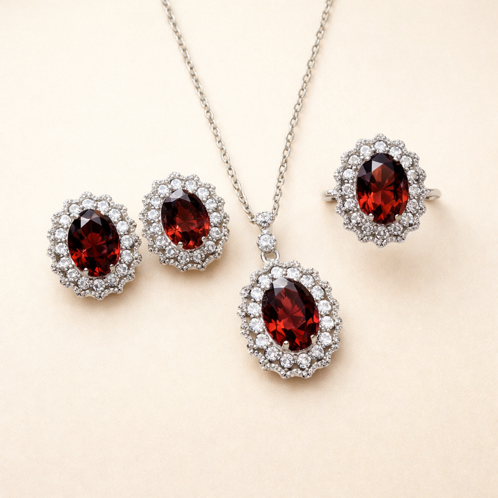 Elegante witgouden ketting met subtiele zirkonia details