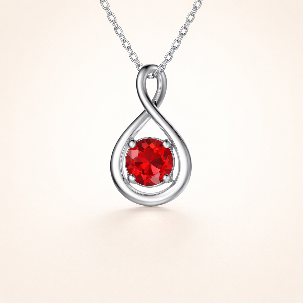 Eindeloze parel ketting van wit goud