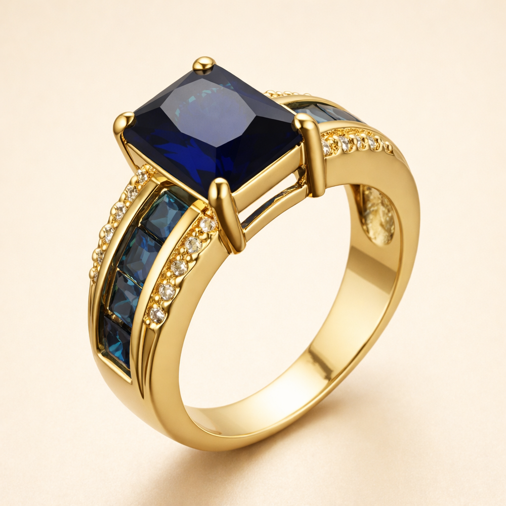 Elegante gouden ring met verfijnde details