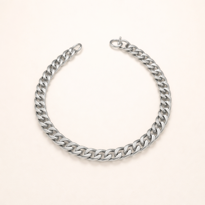 Elegante armband van wit goud met verfijnde schakels