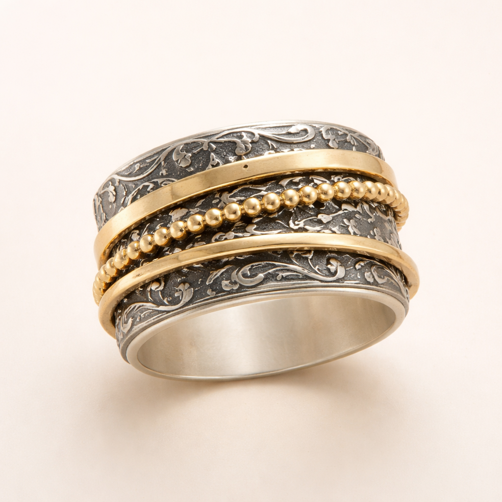 Elegante gouden ring met verfijnd ontwerp