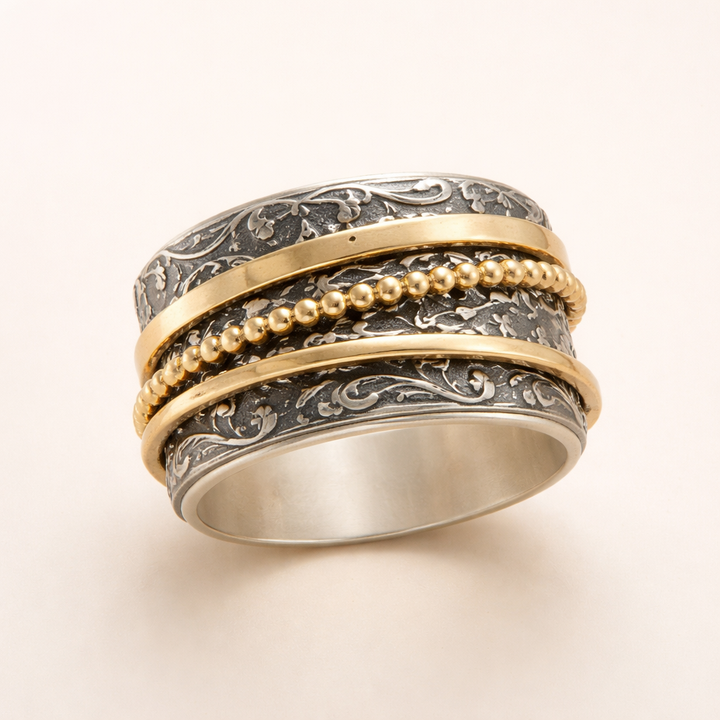 Elegante gouden ring met verfijnd ontwerp