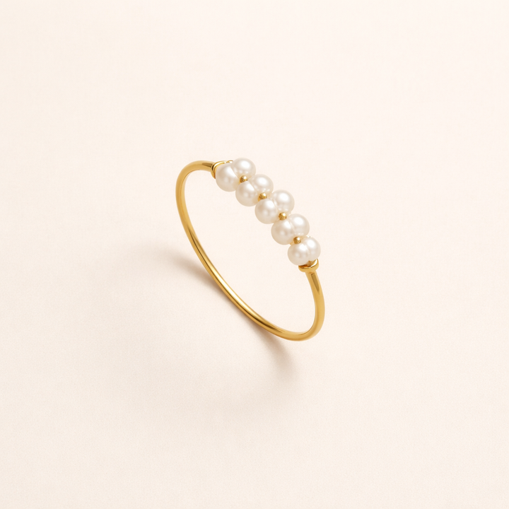 Elegante zoetwaterparel ring