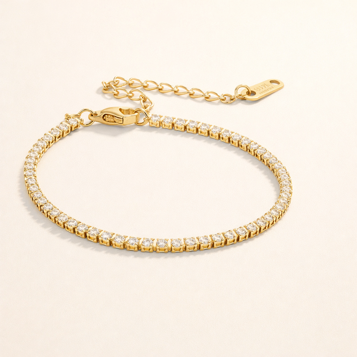 Elegante gouden armband met verfijnde schakels
