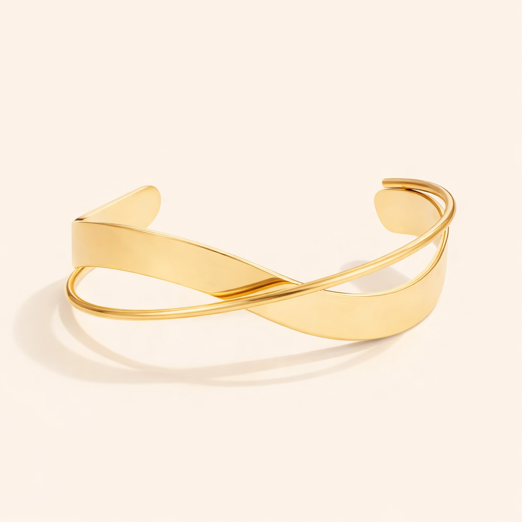 Roségouden klavertje armband dames | Verstelbare geluksarmband van 316L roestvrij staal in 18K roségoud (16-21 cm) | Waterbestendig & hypoallergeen