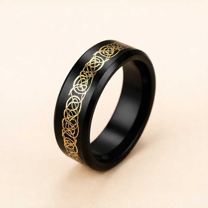 Eindeloze zilveren ring met verfijnde details