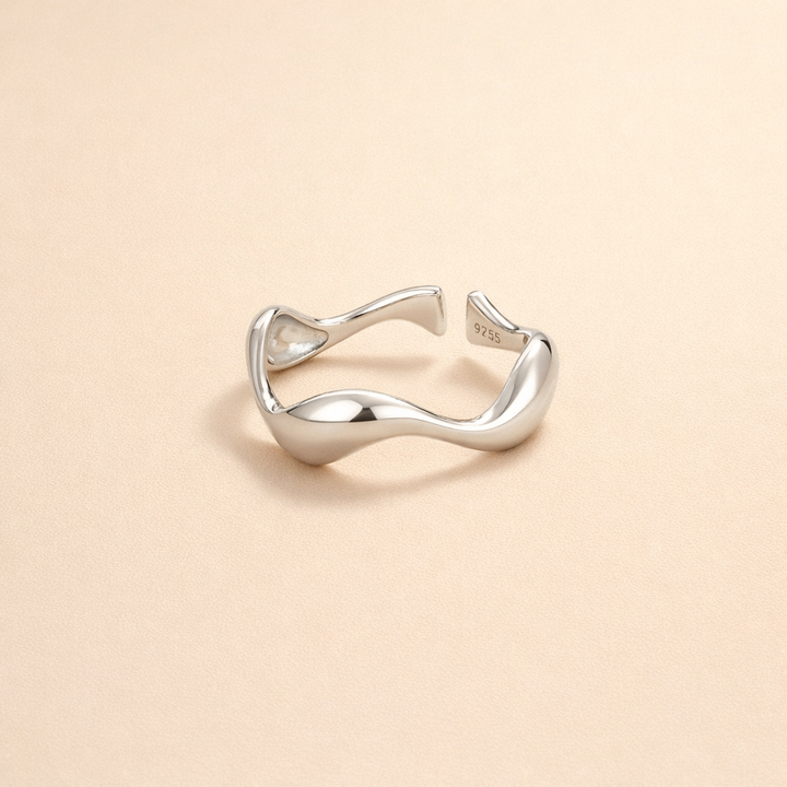 Golven - Zilveren Ring