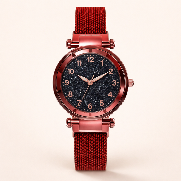 Elegante horloge met sterrenhemel