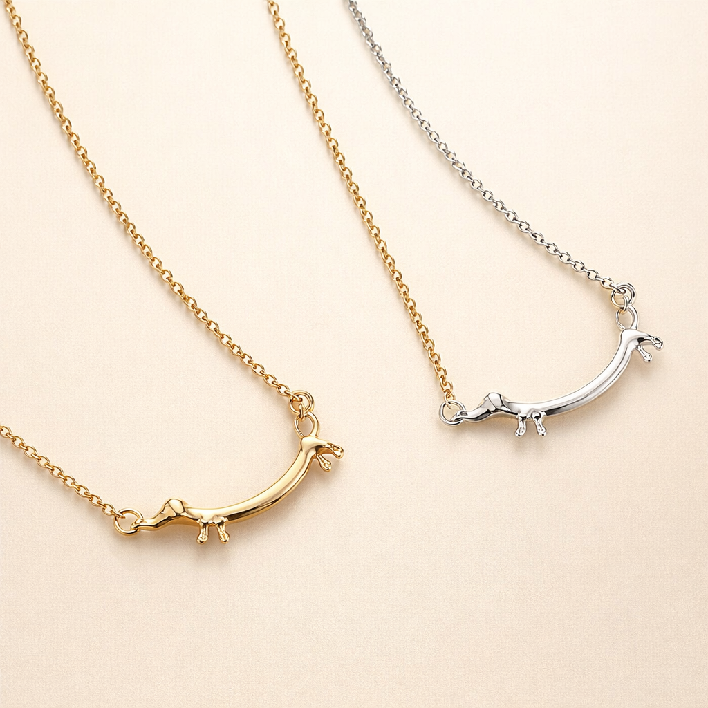 Gouden Teckel Ketting