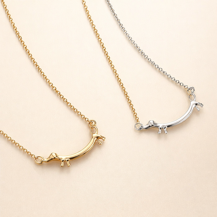 Gouden Teckel Ketting