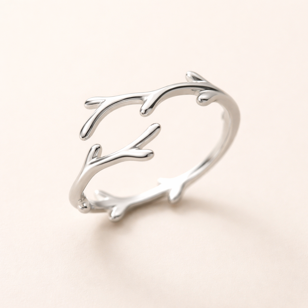 Sterling Zilveren Tak Ring