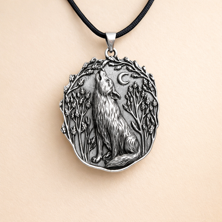 Maan Wolf Hanger Spiritueel Dier Hanger