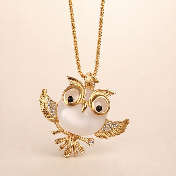 Opal Uil Wijsheid Hanger Ketting