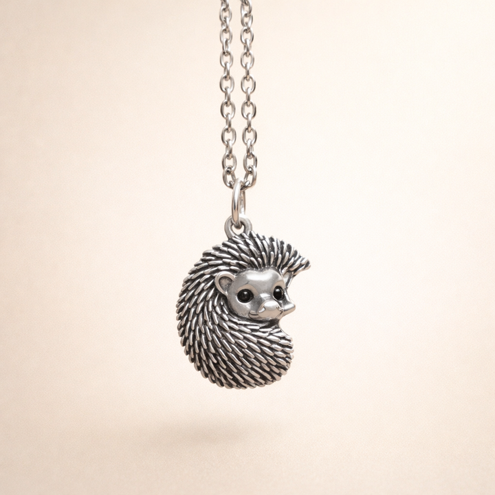 Vintage Porcupine Zilveren Ketting