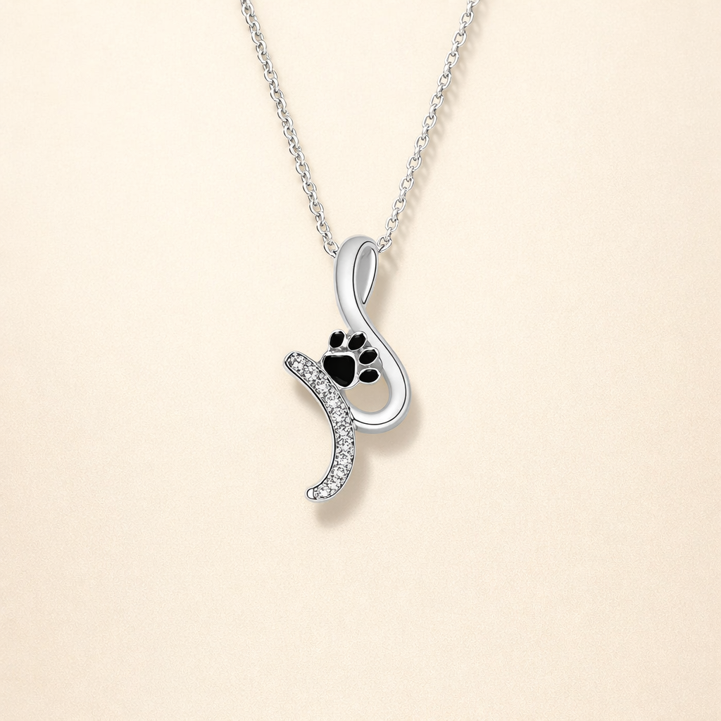 Schattige Pootafdruk Hanger Ketting