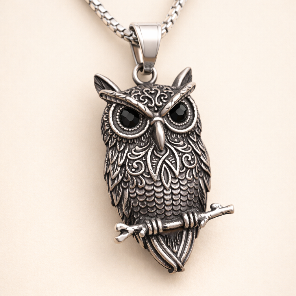Vintage Uil Wijsheid Hanger Ketting