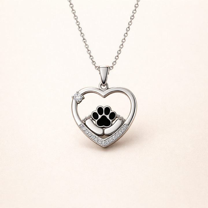 Little Feet Hondenpootafdruk Ketting en Zirkonia