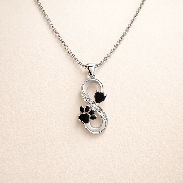 Oneindig Symbool Ketting Hartjes Pootafdruk