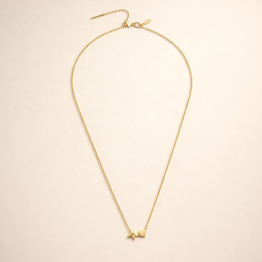 Eeuwige Liefde & Brief Gouden Ketting