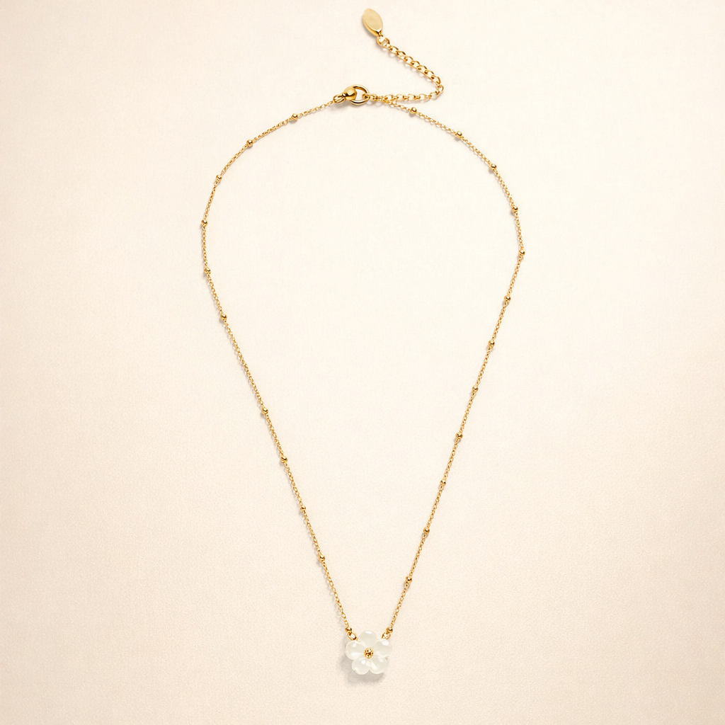 Witte Bloesem Bloem Ketting