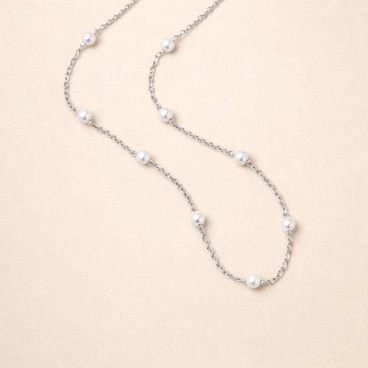Nura Pearl Zilveren Ketting