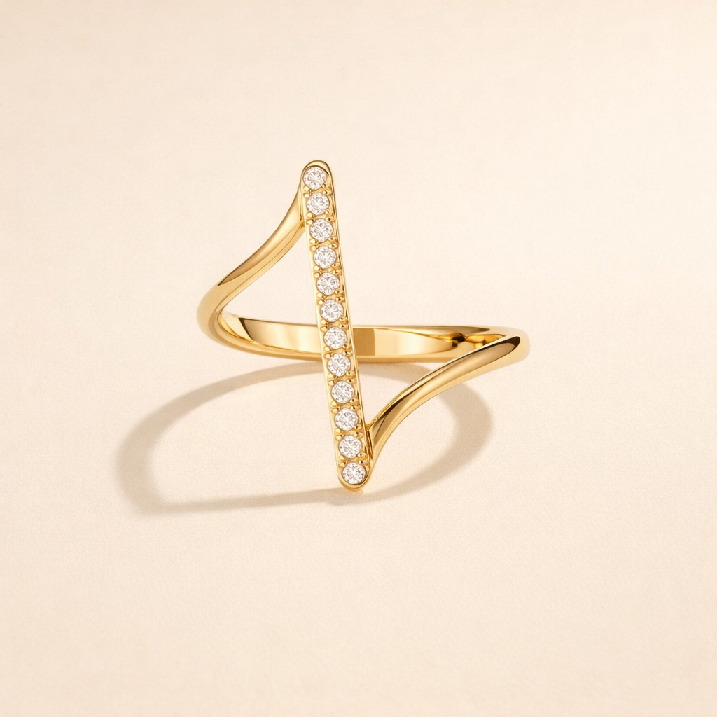 Mila Gedraaide Gouden Ring