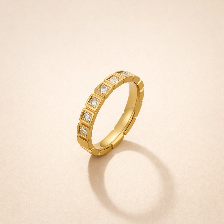 Hera Gouden Kristallen Ring