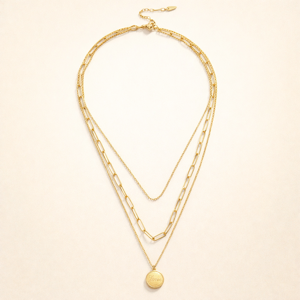 Geya Coin Gelaagde Ketting
