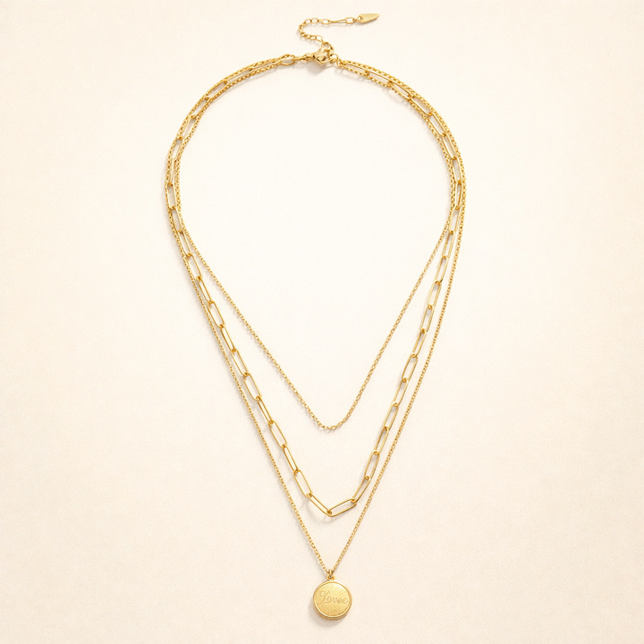 Geya Coin Gelaagde Ketting