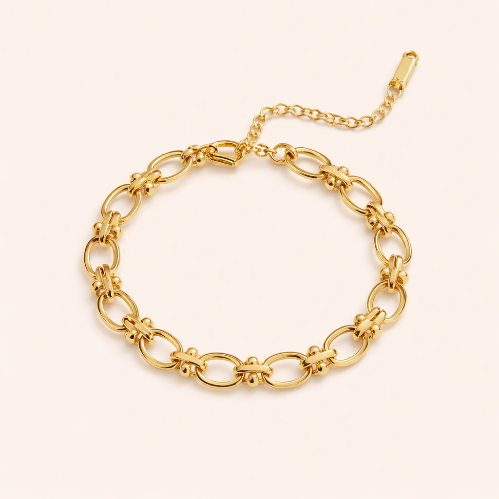 Gouden Schakelarmband