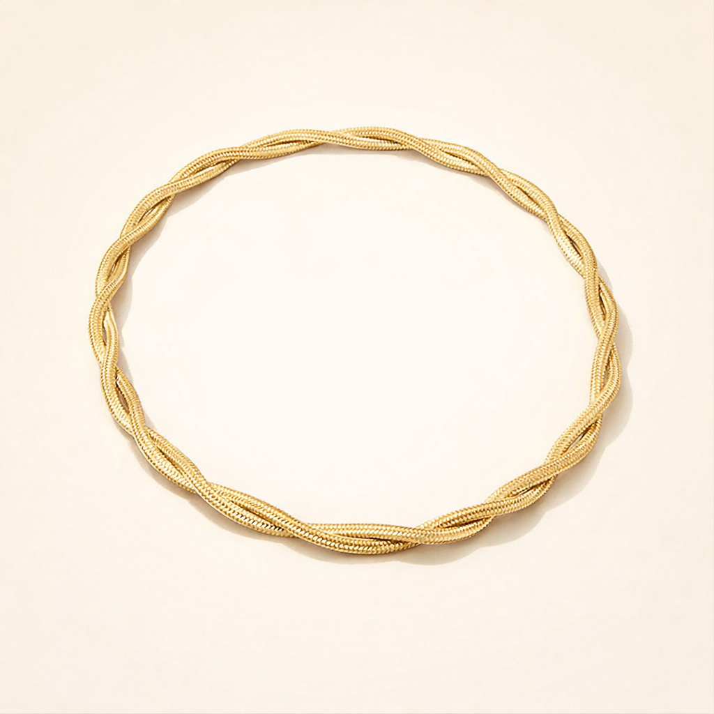 Chiara Twist Snake Chain Necklace