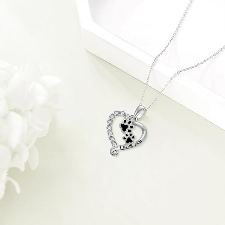 Hartvormige Hanger Poot Ketting