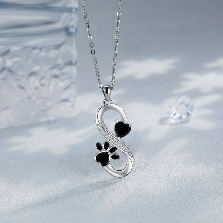 Oneindig Symbool Ketting Hartjes Pootafdruk