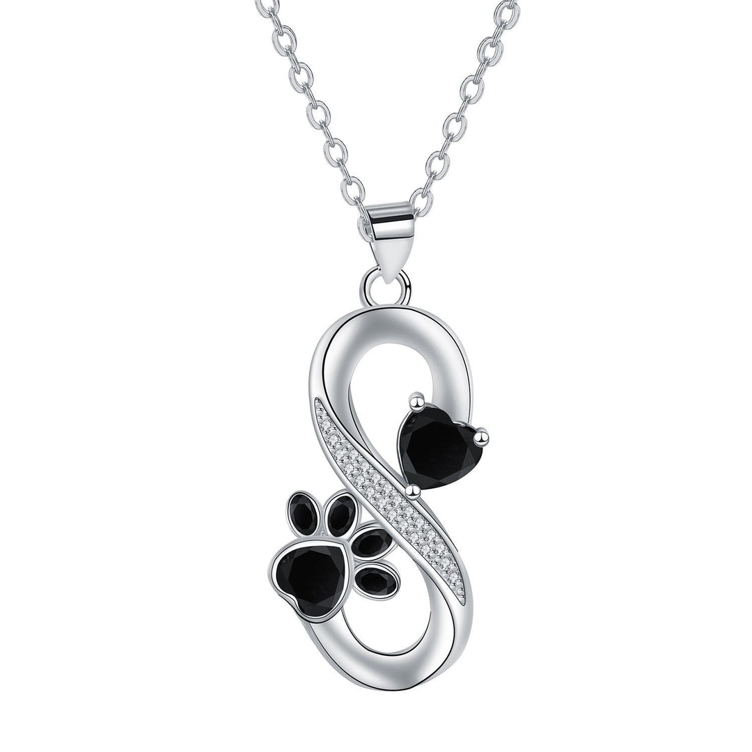 Oneindig Symbool Ketting Hartjes Pootafdruk