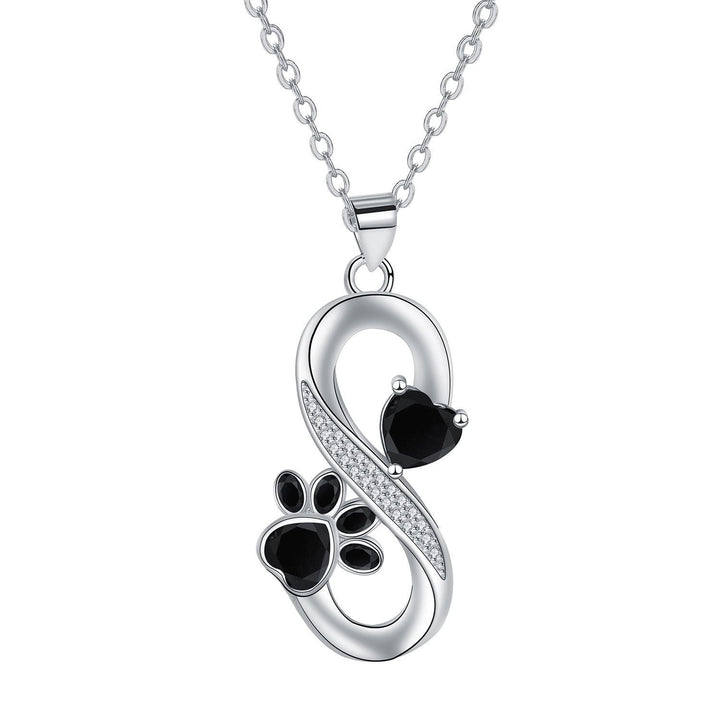 Oneindig Symbool Ketting Hartjes Pootafdruk