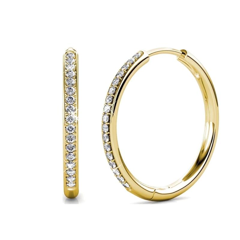 Gouden pave oorbellen
