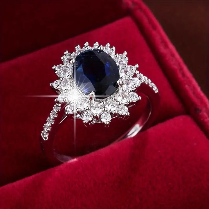 Elegante gouden ring met zirkonia