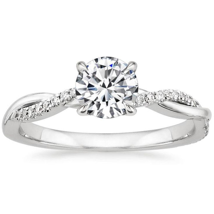 Elegante gouden gedraaide ring